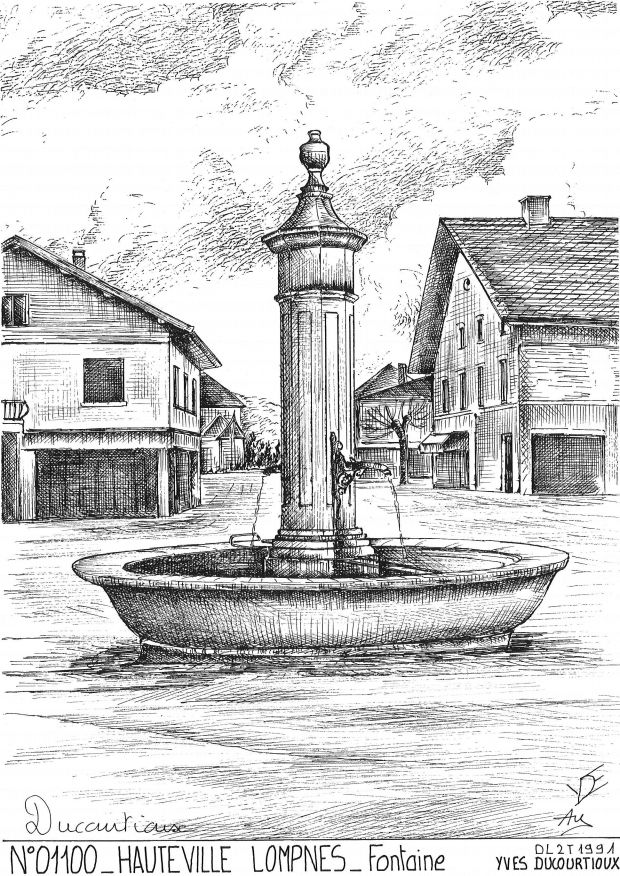 N 01100 - HAUTEVILLE LOMPNES - fontaine