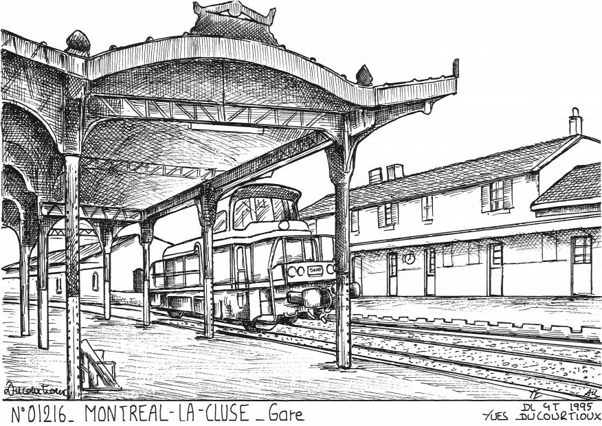 N 01216 - MONTREAL LA CLUSE - gare