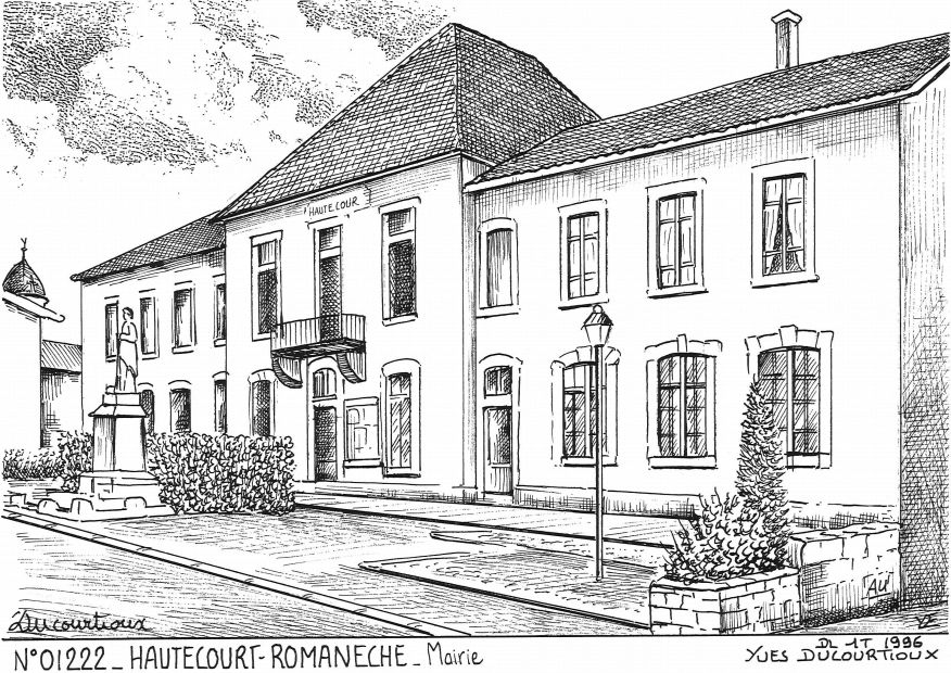 N 01222 - HAUTECOURT ROMANECHE - mairie