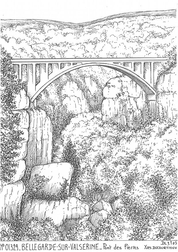 N 01329 - BELLEGARDE SUR VALSERINE - pont des pierres