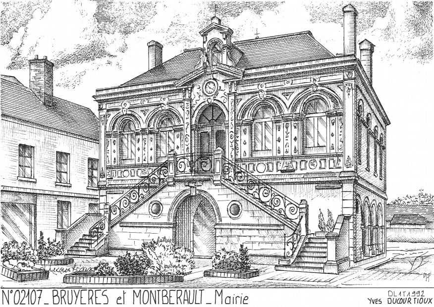 N 02107 - BRUYERES ET MONTBERAULT - mairie