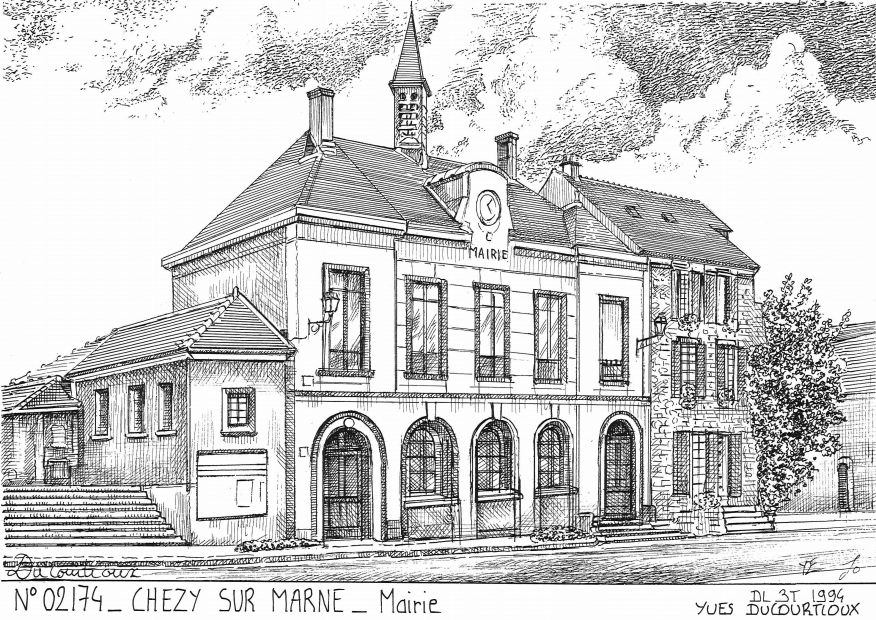 N 02174 - CHEZY SUR MARNE - mairie