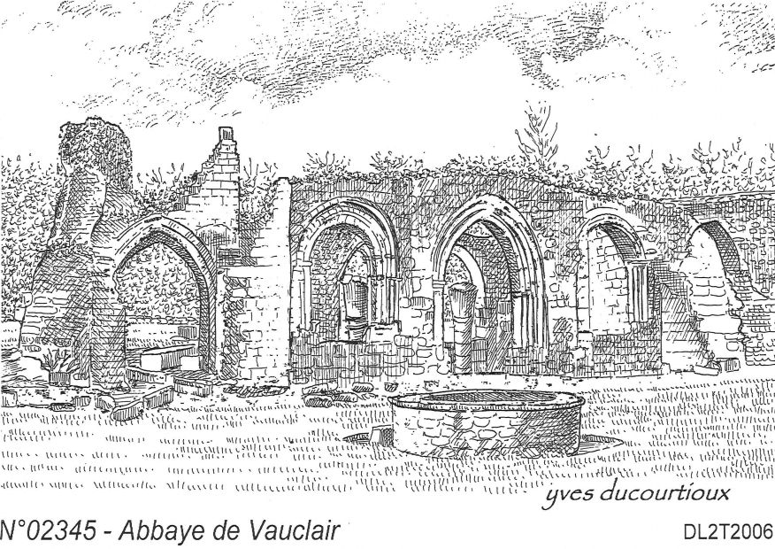 N 02345 - BOUCONVILLE VAUCLAIR - abbaye de vauclair