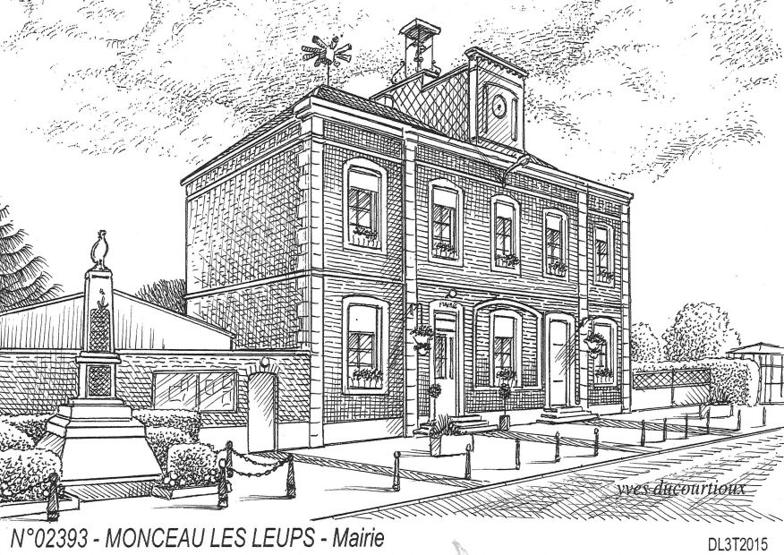 N 02393 - MONCEAU LES LEUPS - mairie