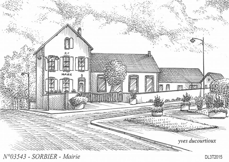 N 03543 - SORBIER - mairie