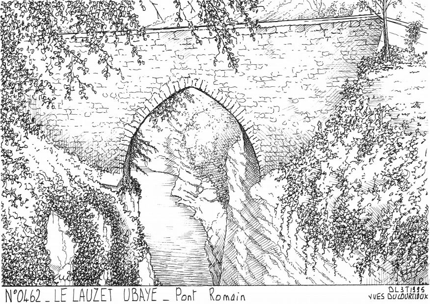 N 04062 - LE LAUZET UBAYE - pont romain