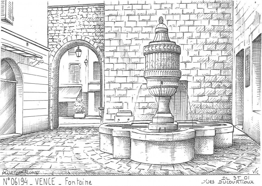 N 06194 - VENCE - fontaine