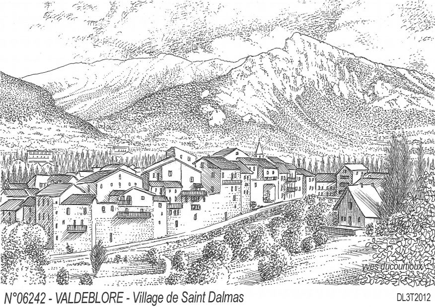 N 06242 - VALDEBLORE - village de st dalmas