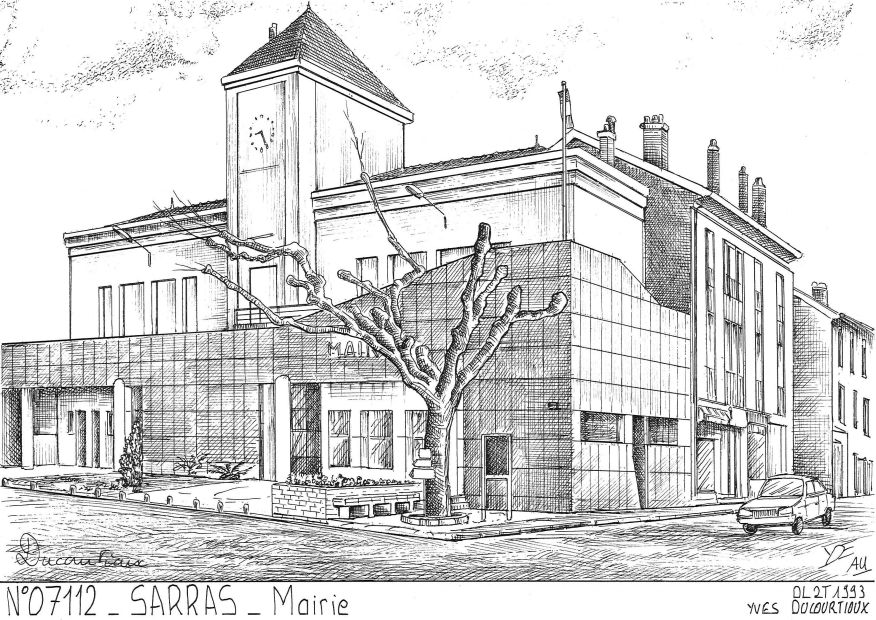 N 07112 - SARRAS - mairie