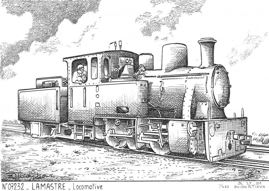 N 07232 - LAMASTRE - locomotive