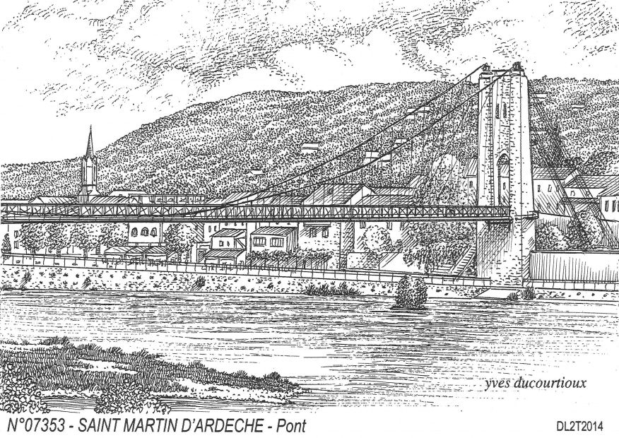N 07353 - ST MARTIN D ARDECHE - pont