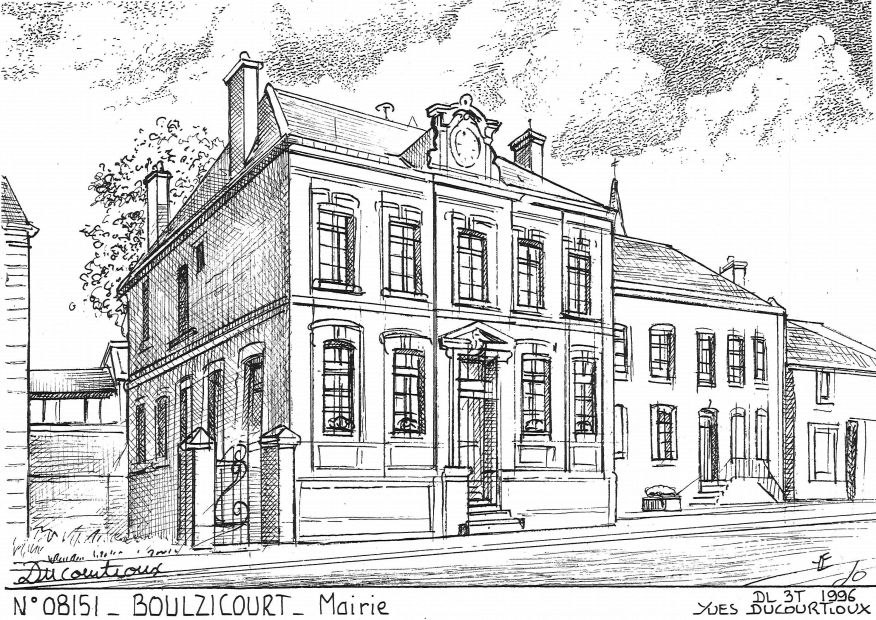 N 08151 - BOULZICOURT - mairie