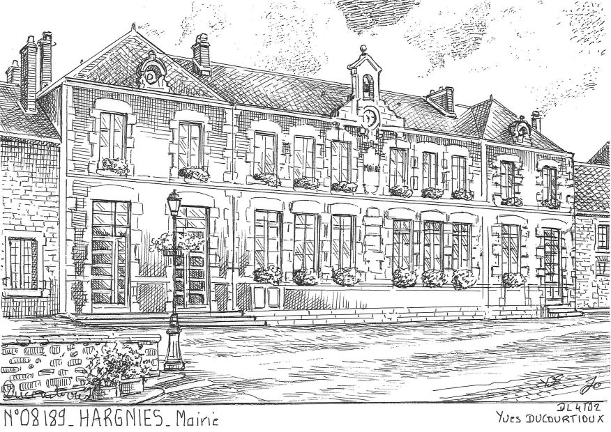 N 08189 - HARGNIES - mairie
