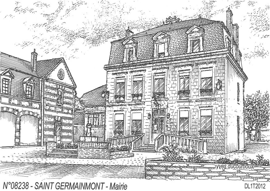 N 08238 - ST GERMAINMONT - mairie