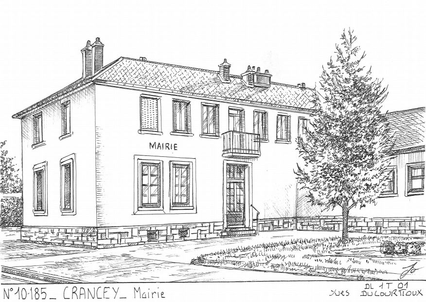 N 10185 - CRANCEY - mairie