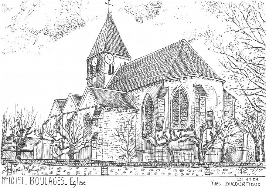N 10191 - BOULAGES - �glise