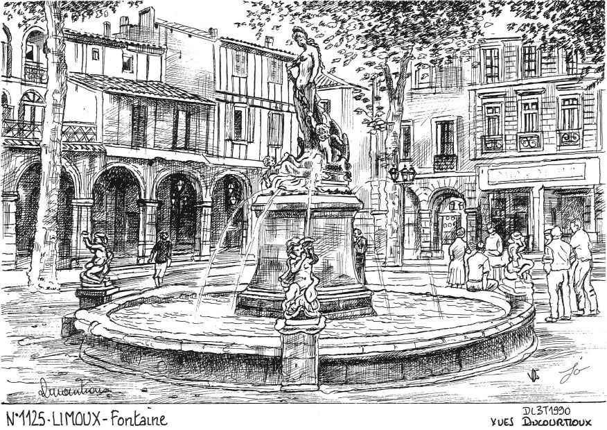 N 11025 - LIMOUX - fontaine
