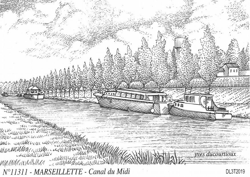 N 11311 - MARSEILLETTE - canal du midi