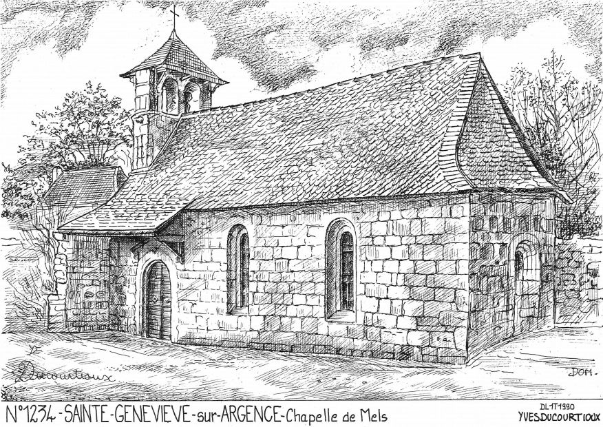 N 12034 - STE GENEVIEVE SUR ARGENCE - chapelle de mels