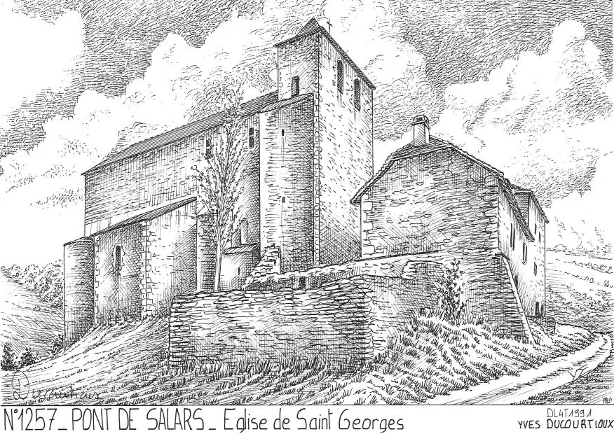 N 12057 - PONT DE SALARS - �glise de st georges
