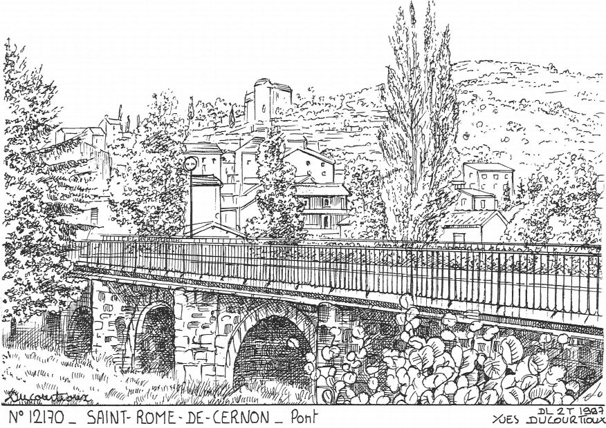 N 12170 - ST ROME DE CERNON - pont