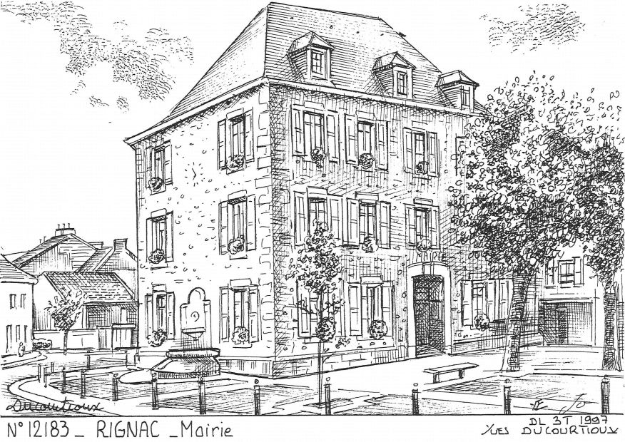 N 12183 - RIGNAC - mairie