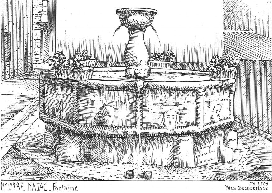 N 12287 - NAJAC - fontaine