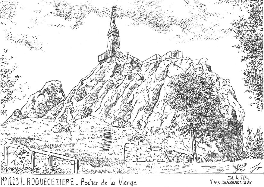 N 12297 - LAVAL ROQUECEZIERE - rocher de la v. � roquecezi�re