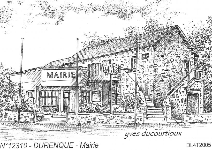 N 12310 - DURENQUE - mairie