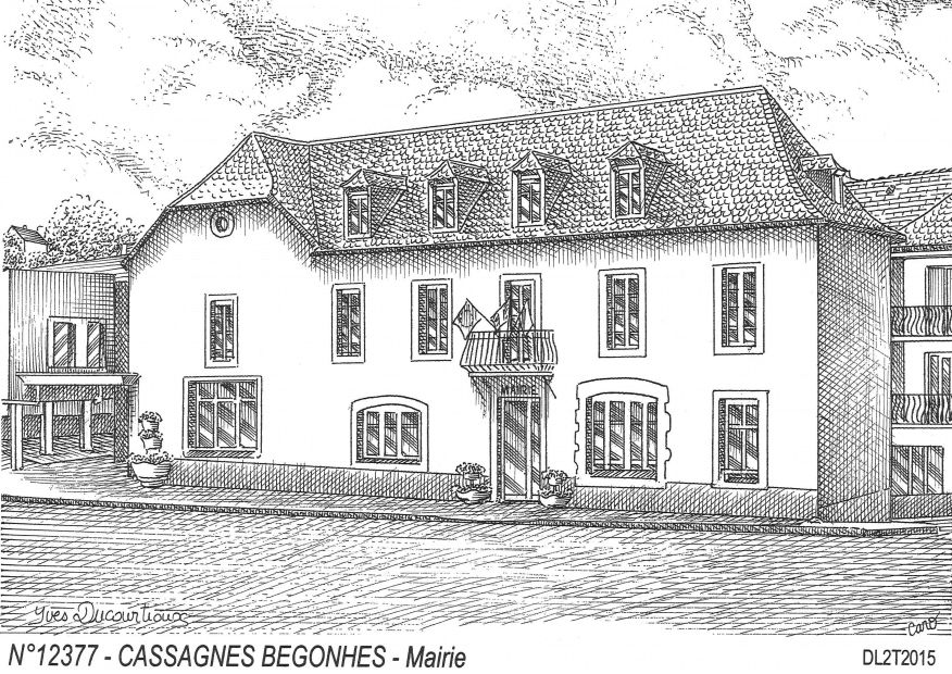 N 12377 - CASSAGNES BEGONHES - mairie