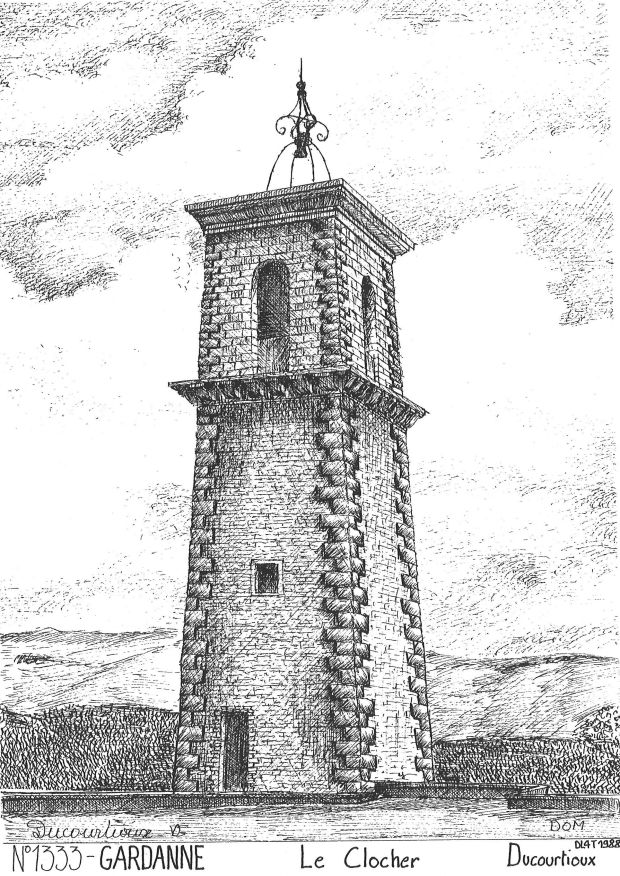 N 13033 - GARDANNE - le clocher