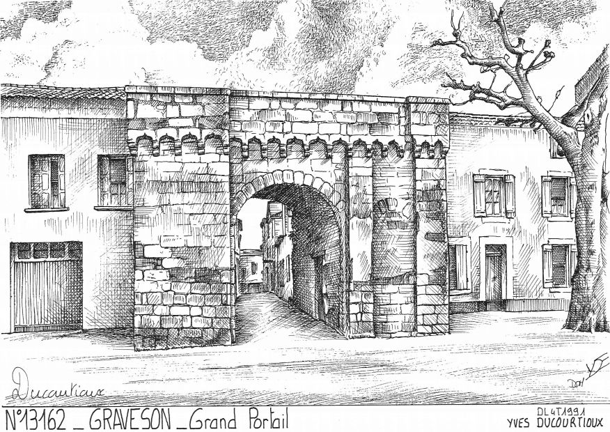 N 13162 - GRAVESON - grand portail