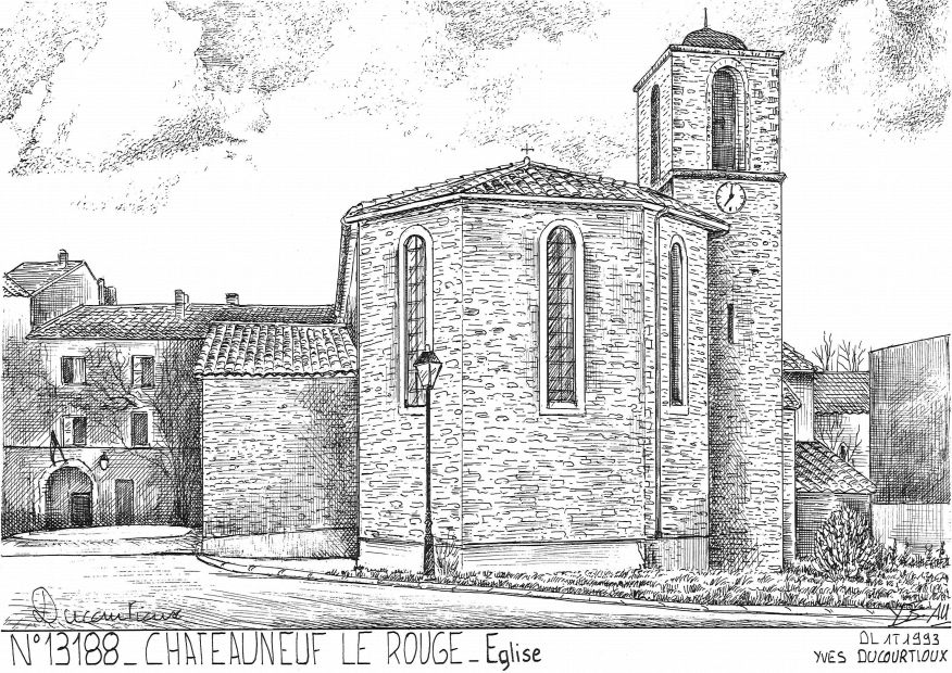 N 13188 - CHATEAUNEUF LE ROUGE - �glise