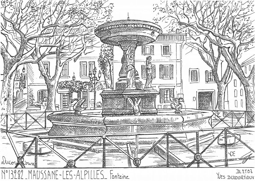 N 13282 - MAUSSANE LES ALPILLES - fontaine