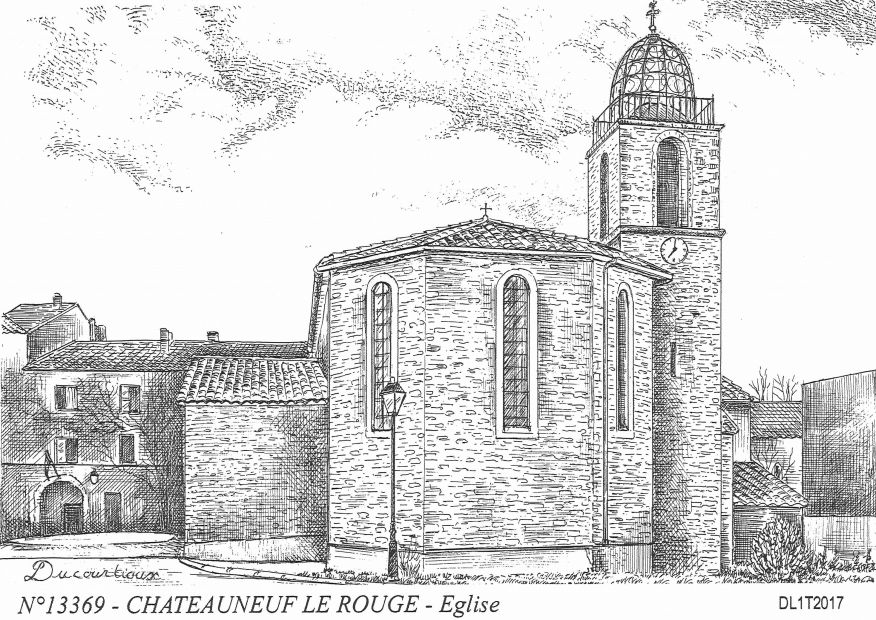 N 13369 - CHATEAUNEUF LE ROUGE - �glise