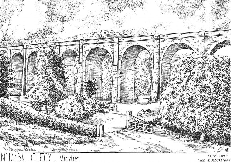 N 14134 - CLECY - viaduc