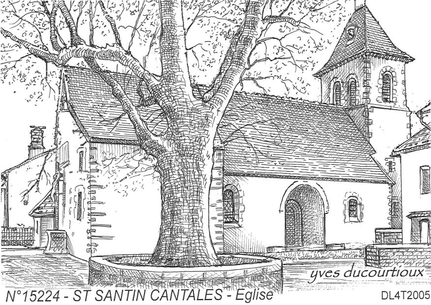 N 15224 - ST SANTIN CANTALES - �glise