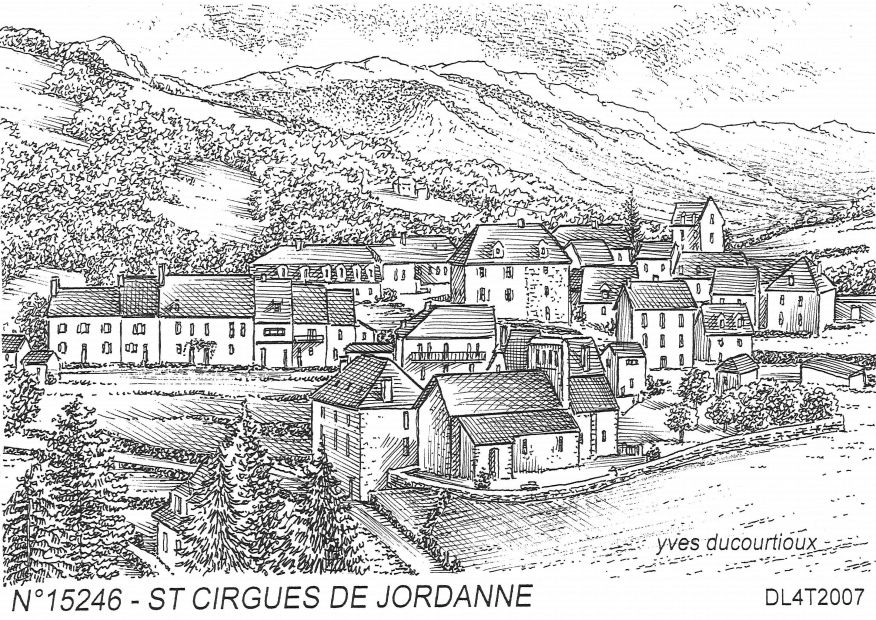 N 15246 - ST CIRGUES DE JORDANNE - vue