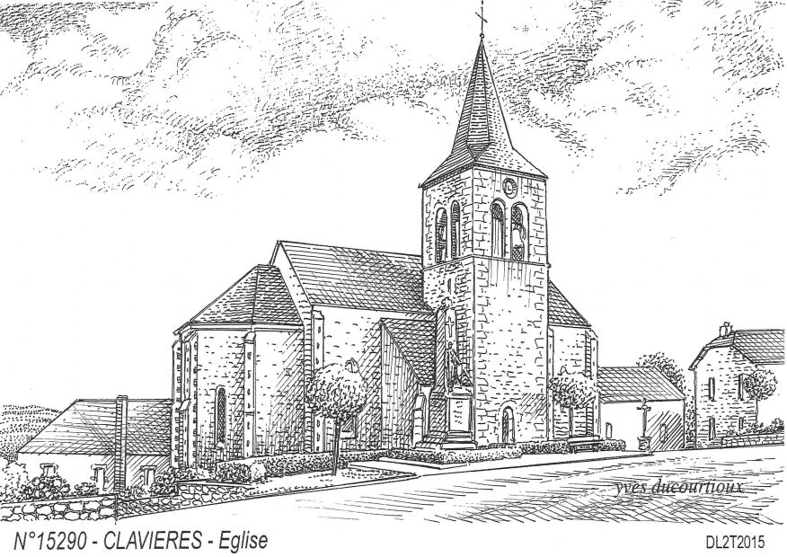 N 15290 - CLAVIERES - �glise
