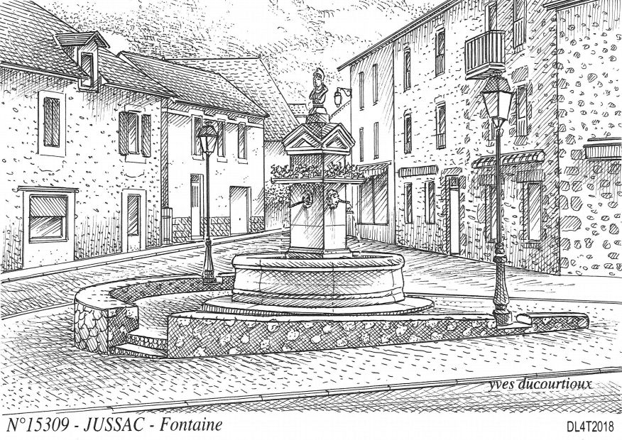 N 15309 - JUSSAC - fontaine
