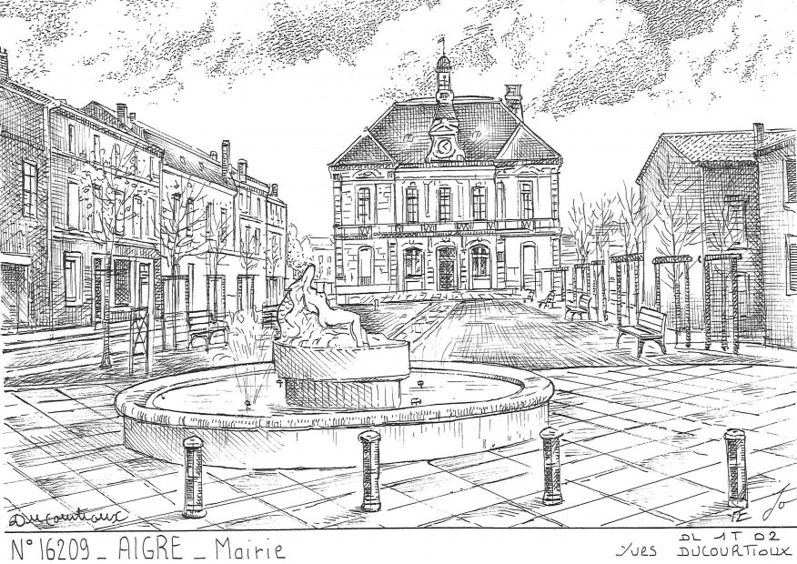 N 16209 - AIGRE - mairie