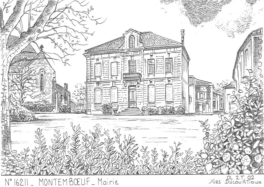 N 16211 - MONTEMBOEUF - mairie