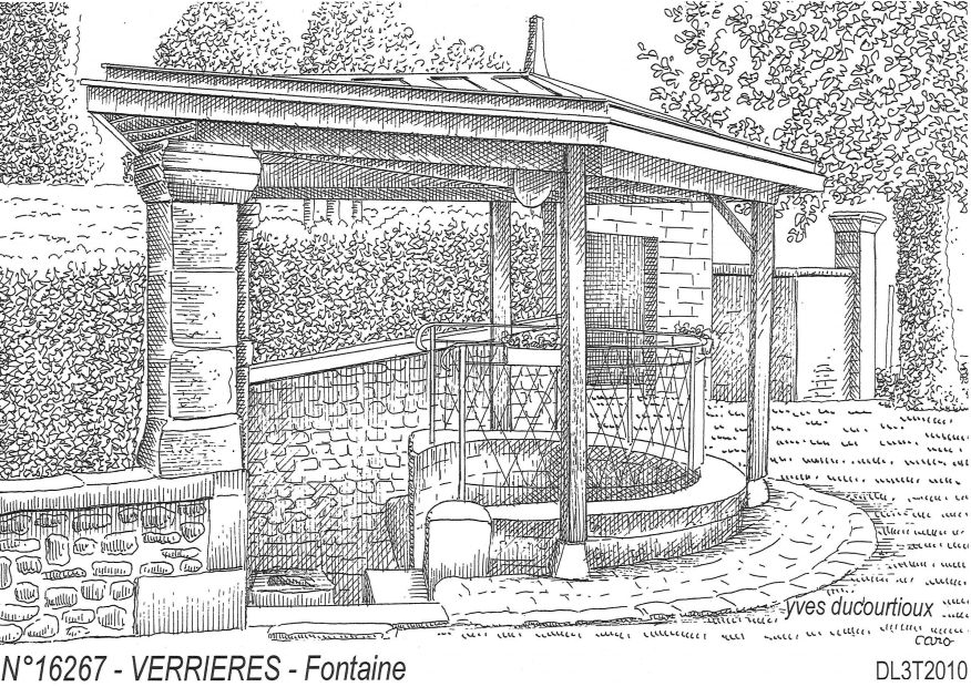 N 16267 - VERRIERES - fontaine