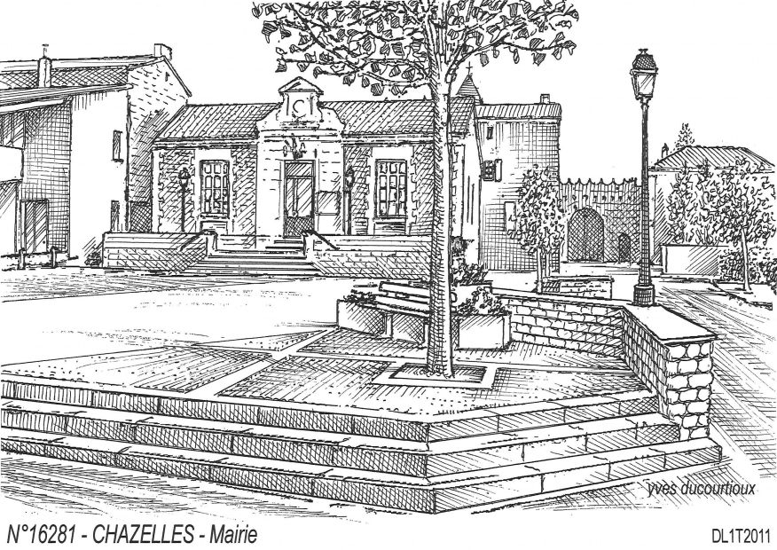 N 16281 - CHAZELLES - mairie