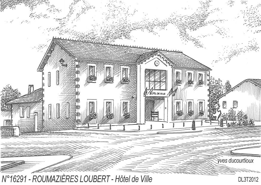 N 16291 - ROUMAZIERES LOUBERT - h�tel de ville
