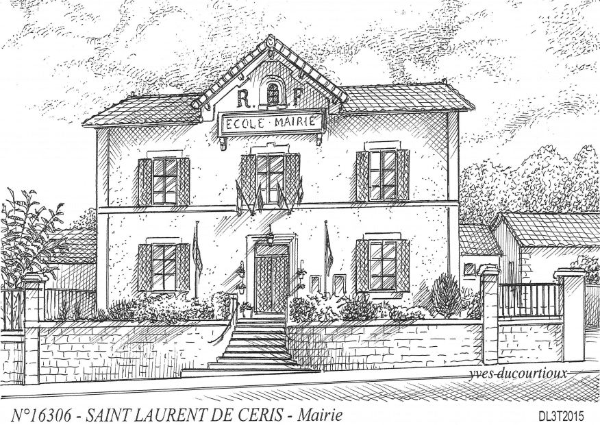 N 16306 - ST LAURENT DE CERIS - mairie