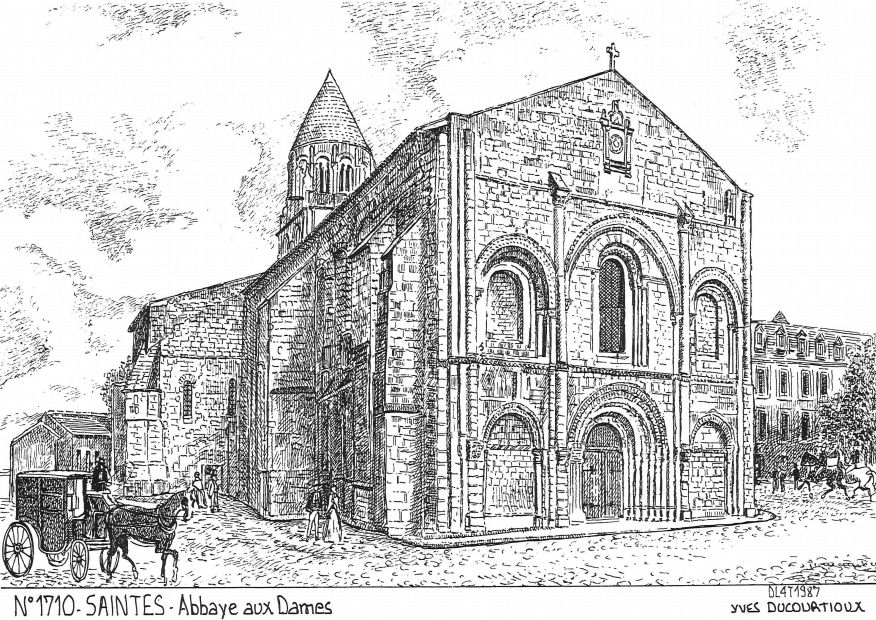 N 17010 - SAINTES - abbaye aux dames