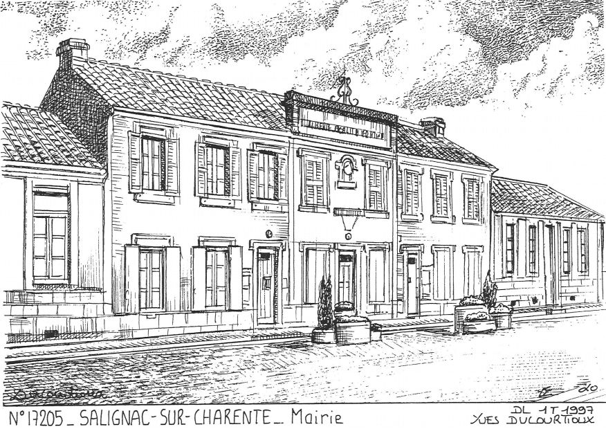 N 17205 - SALIGNAC SUR CHARENTE - mairie