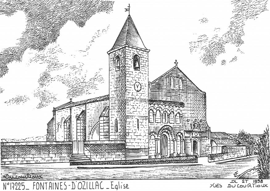 N 17225 - FONTAINES D OZILLAC - �glise