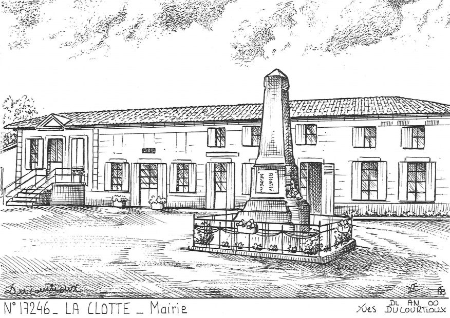 N 17246 - LA CLOTTE - mairie